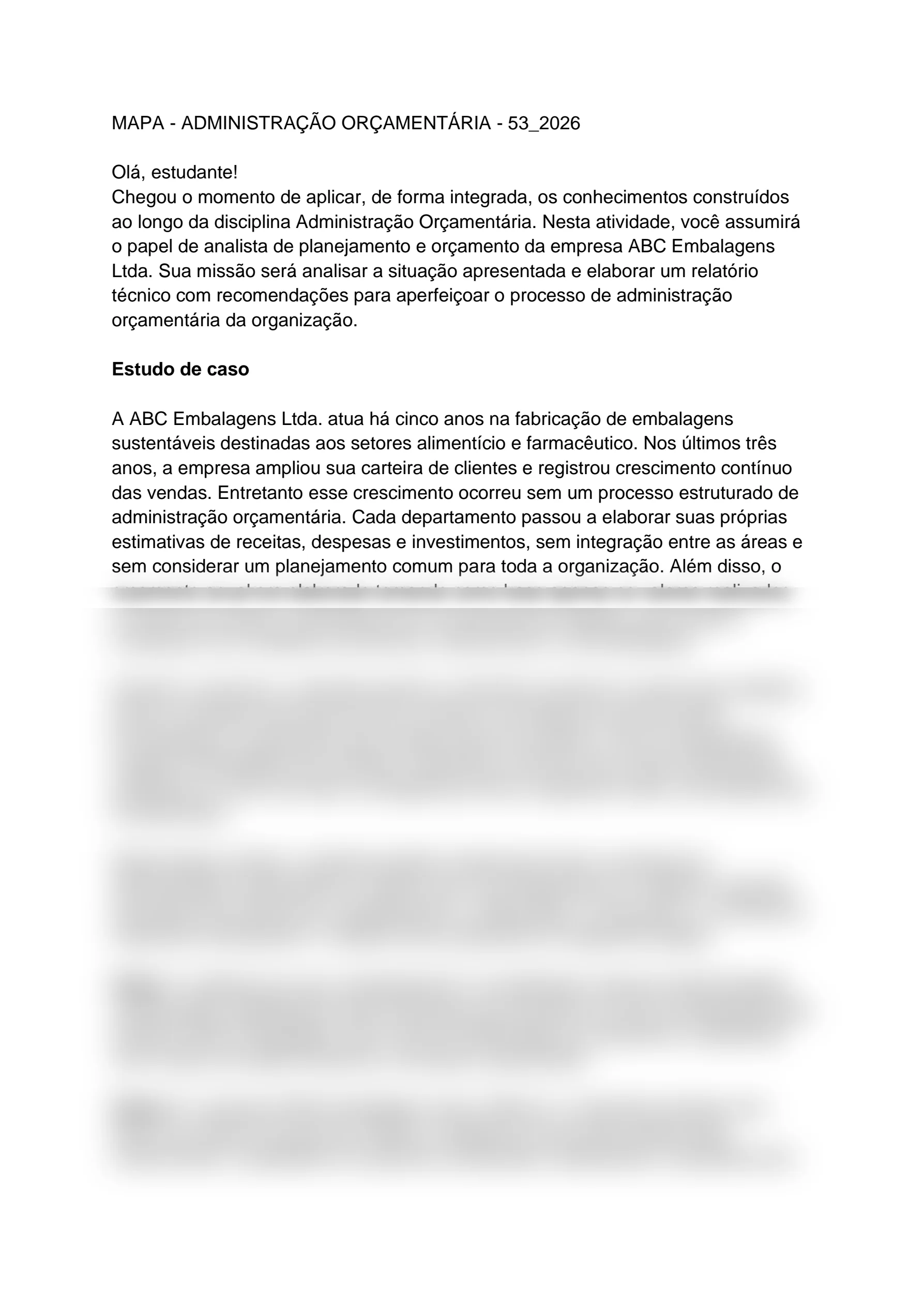 Prévia de MAPA - ADMINISTRAÇÃO ORÇAMENTÁRIA - 53_2026 